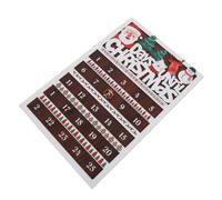 Beaupretty Calendrier de L’avent de Noël 25 Jours avec Couronne Mobile en | Décoration Rustique pour Entrée et Maison, Affichage Mural Table, Ambiance Festive, Style Ferme