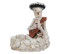 Beaupretty Cendrier en Résine Forme Tête de Mort Unique pour Intérieur et Bureau, Résistant la Déformation, Décoration Essentielle pour Halloween