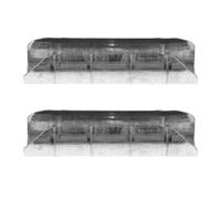 Beaupretty Connecteur de Tringle à Rideaux 2pcs en Acier Inoxydable Léger et Robuste Accessoire pour Remplacement de Rideaux Compatible Tringles de 28mm