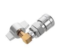 Beaupretty Coupleur à Déconnexion Rapide en Alliage Argenté pour Compresseur D'air de Camion avec Adaptateur de Sortie D'air et Valve de Baguette de Nettoyage
