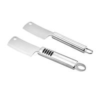 Beaupretty Couteau en Acier Inoxydable 2pcs Multifonction Mini Hachoir Confortable et Antidérapant Cuisine Professionnelle et Commerces Alimentaires