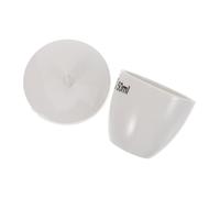Beaupretty Creuset de Laboratoire avec Couvercle en Céramique Blanc 50 Ml