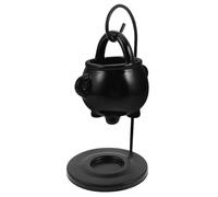 Beaupretty Diffuseur D'huiles Essentielles Noir en Céramique de Chaudron Suspendu, Brûleur à Cire pour Aromathérapie, Décoration Halloween pour Rassemblements et Vie Quotidienne