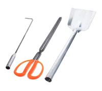 Beaupretty Ensemble D'outils de Cheminée en Fer Lourd Comprenant Tisonnier, Pelle à Cendres et Crochet pour Maison et Cheminée D'hiver Robuste et Solide