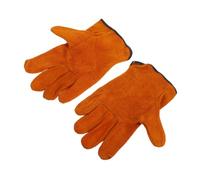 Beaupretty Gants de Soudure Courts Cuir Résistant Chaleur pour Hommes et Femmes Protection Main Renforcée Flexibles et Durables pour Travaux de Soudage et Maintenance