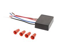 Beaupretty Interrupteur Variateur Tactile 4 Niveaux pour Éclairage Réglable en Plastique Noir Capuchons de Câblage, Module de Contrôle Simple et Pratique pour Lampe de Table