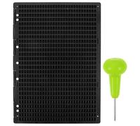 Beaupretty Kit D'Ardoise Braille Avec Stylet 27 Lignes 30 Cellules Plaque D'Écriture En Braille Pour Aveugles Aide Pédagogique Portable Et Facile À Utiliser