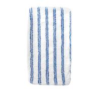 Beaupretty Lingette Réutilisable pour Balai Laveur Coussinet de Remplacement avec Bord Renforcé Nettoyage Profond pour Sols Durs Compatible avec Balai Standard Motif Rayé Bleu et Blanc
