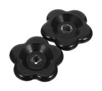 Beaupretty Lot de 2 Poignées de Robinet en Bakélite Noire, Tige Carrée 8x8mm, Résistantes à L'usure, Installation Facile pour Robinet Extérieur D'eau en Extérieur