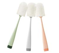Beaupretty Lot De 3 Brosses à Bouteille à Long Manche Pour Bébé, Goupillon Ergonomique, Brosse Pour Biberon En Nylon, Nettoyage Des Bouteilles Et Tasses, Vert Orange Gris, Usage Quotidien