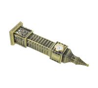 Beaupretty Modèle de Bureau Horloge Monumentale en Alliage Vintage, Décoration Rétro Précise pour Maison, Ornement Artistique pour Décoration de Chambre ou Bureau