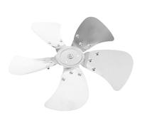 Beaupretty Pale Épaisse et Équilibrée de Ventilateur en Alliage D'aluminium Argenté 5 Pales Résistante à L'usure pour Ventilateurs de Bureau et Industriels