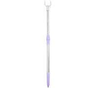 Beaupretty Perche Télescopique pour Dressing en Alliage D’Aluminium 55-80cm | Crochet en U, Finition Argentée, Prise pour Cintres, Usage Placard et Lessive, 1 Pièce