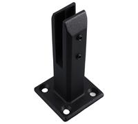Beaupretty Pince en Acier Inoxydable Noir pour Fixation de Verre Escalier, Clip de Rambarde Facile à Installer Prise Sécurisée pour Support de Balustrade