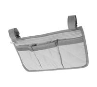Beaupretty Sacoche de Rangement pour Barre de Lit, Paquet de Chevet avec Porte-gobelet, 4 Compartiments, Compartiments Séparés, Poignée Large, en Pongee, pour Aidants et Seniors,