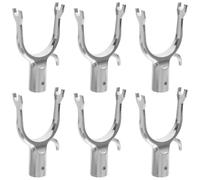 Beaupretty Supports de Branches pour Arbres Fruitiers 6 Pcs Alliage D'aluminium Argenté