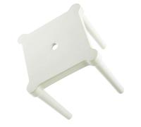 Beaupretty Tabouret Portable en Plastique Épais Blanc pour Garçon et Filles, Confortable et Respirant, Petit Siège Simple et Élégant pour Usage Domestique
