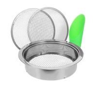 Beaupretty Tamis de Jardin en Acier Inoxydable, Tamis à Terre de Jardin, Maille Fine, 3 Trous 1/3/6mm, avec Pelle, pour Sable et Compost, Jardinage Professionnel et Balcon