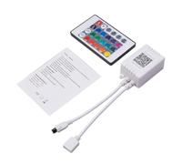 Beaupretty Télécommande sans Fil pour Bande Lumineuse LED Rgb avec Contrôle Mobile, Alimentation 4.5-26v, Puissance Max 144w, Boîtier Abs Blanc, pour Éclairage Intérieur