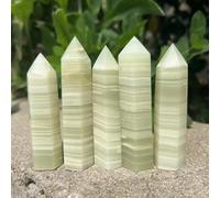 Beautiful Light Color Quartz Points Caribbean Calcite Crystal Tetrahedral Column Home Decor (Size : 1pcs)