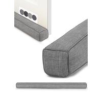 Beautissu 2X Boudin de Porte Isolant d'entrée Anti Froid Coupe Vent Coussin | 90cm gris tissu bas de courant d'air pour fenêtre isolation thermique protection chaleur phonique Levante