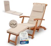 Beautissu 2X Coussin Chaise Longue transat Bain de Soleil imperméable