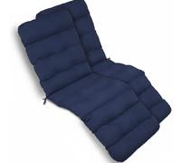 Beautissu 2X Matelas de plage confortable Deckchair, 200x50x8 cm, bleu