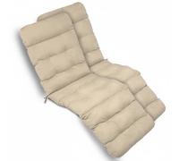 Beautissu 2X Matelas de plage confortable Deckchair, 200x50x8 cm, naturel