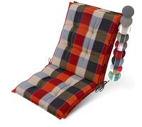 Beautissu 2X Premium Coussin Chaise Jardin Dossier Bas avec Sangles
