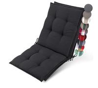 Lot de 2 coussins d'appui pour fauteuils bas Beautissu Sun-NL 100 x 50 x 8 cm, anthracite