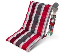 Beautissu 2X Premium Coussin Chaise Jardin Dossier Bas avec Sangles