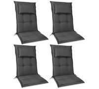 Beautissu, 4 coussins d'appui haut de gamme 120 x 50 x 7 cm, anthracite