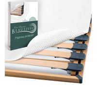 Beautissu BeauTect - Protege matelas Blanc - 80x200 cm - Isolateur pour sommier a lattes - A picots souples - Lavable - Uni