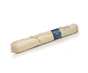 Beautissu Boudin Bas de Porte 100% Coton Isolant avec Passant Jardin | 90x10cm crème de fenêtre de arrête courant d'air isolation anti froid Viento