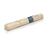 Beautissu Boudin Bas de Porte Isolant en Coton avec Passant pour Porte | 120x10cm Crème 100% de fenêtre de Jardin anti-courant d'air bloqueur poignée transport anti froid isolation Viento