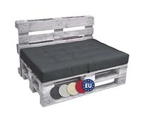 Coussin de palette Beautissu Coussin d'assise d'extérieur ECO Elements, 120 x 80 cm, anthracite