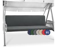 Coussin pour balancelle Beautissu Hollywood, 3 places, lot de 2, modèle Loft HS, 180 x 50 cm, gris