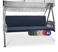 Coussin pour balancelle Beautissu Hollywood, 3 places, lot de 2, modèle Loft HS, 180 x 50 cm, bleu foncé