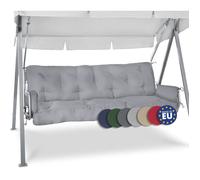 Beautissu Coussin balancelle Flair HS 180x50x8cm Gris clair - coussin banquette + coussins accoudoirs pour balancelle
