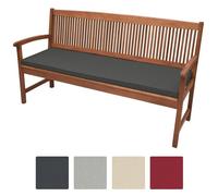 Beautissu Coussin banc Base BK 150x48x5cm Graphite gris - Coussin banquette pour terrasse - Matelas exterieur confortable