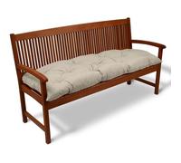 Beautissu Coussin banc Flair BK 150x50x10cm - Nature - Coussin pour banc de jardin, terrasse, balcon, balancelle