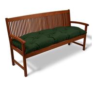 Beautissu Coussin banc Flair BK - Coussin exterieur jardin, terrasse, balcon - 100x50cm Vert foncé
