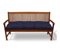 Beautissu Coussin banc Flair BK - Coussin exterieur jardin, terrasse, balcon - 180x50cm Bleu foncé