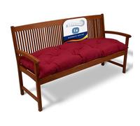 "Beautissu Coussin Banc Jardin Flair BK - Coussin Exterieur Jardin pour terrasse, Balcon - Coussin balancelle, Banquette - 150x50x10cm - Rouge