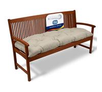 Beautissu Coussin Banc Jardin Flair BK - Coussin Exterieur Jardin pour terrasse, Balcon - Coussin balancelle, Banquette - 150x50x10cm - Nature