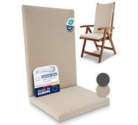 Beautissu Coussin Chaise Jardin Haut Dossier 100% imperméable résistant UV