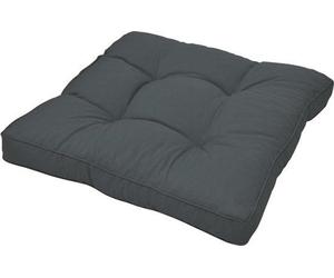 Beautissu Coussin de salon XLuna gris graphite - Coussin d'assise épais pour meubles de jardin - Garten Lounge Kissen 50x50x10 cm Palettkissen Set