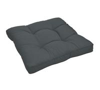 Beautissu Coussin extérieur imperméable Xluna 40x40x12cm - Gris graphite - Pour Assise - Idéal pour extérieur jardin balcon