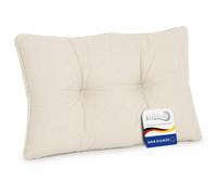 Beautissu Coussin extérieur Jardin Dossier Coussin Chaise pour Balcon idéal | 70x40x12cm nature pour lounge intérieur meubles rotin fauteuil xLuna