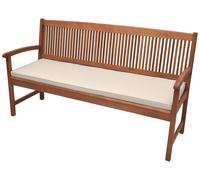Beautissu Coussinet de banc Base BK, 180x48x5cm, naturel